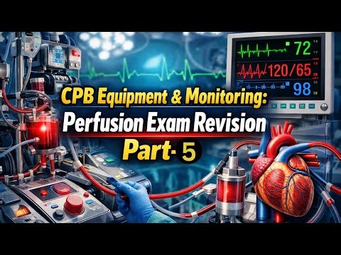 CPB Equipment & Monitoring Perfusion Exam Revision Part 5 #CardiacPerfusionTechnology