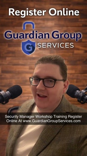 Security Manager Courses #guardiangroupservices #securitymanager #securityguard