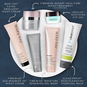 Something for everyone! 💕 What’s your go-to nighttime skincare product? http://bit.ly/2IONI9A | MARY KAY