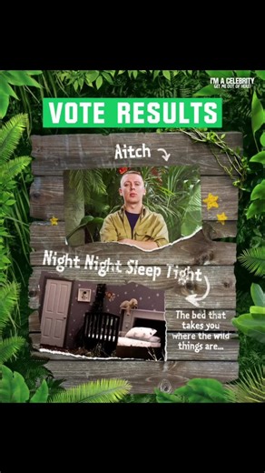 Aitch is about to have an unwanted nightmare in the next trial Night Night Sleep Tight #ImaCeleb #itv #uktv #foryoupage #fypppppp