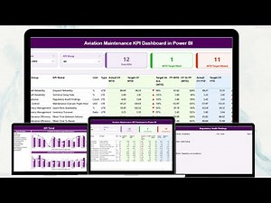 Aviation Maintenance KPI Dashboard in Power BI