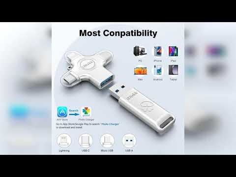 Review: iDiskk 128 GB Auto-Secure-Backup USB Flash Drive Thumb Drive - iPhone Memory Storage t...