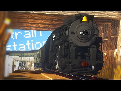 I Built a Train Station in Minecraft! [Immersive Railroading]