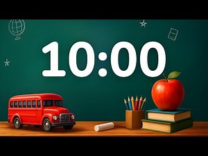10-Minute Back to School Timer ⏰ | Silent Countdown with Digital Beep Alarm