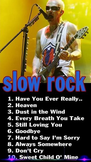 Slow Rock Nonstop Medley 70s, 80s 😄Bon Jovi, Scorpions, Nazareth, GnR
