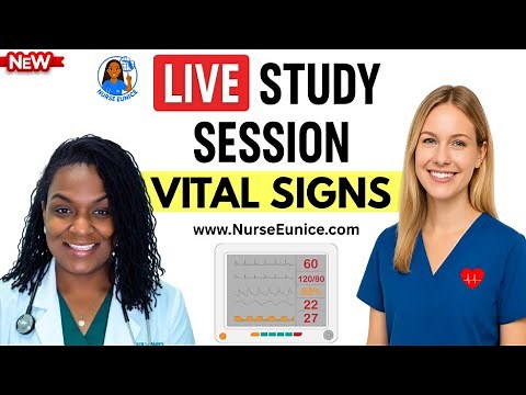 📺 LIVE Study Session: Understanding Vital Signs 🩺✨