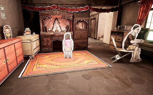 以独特“纸剧场”美学呈现的灵异冒险游戏《纸鬼故事：开第三眼》（Paper Ghost Stories: Third Eye Open）_哔哩哔哩bilibili