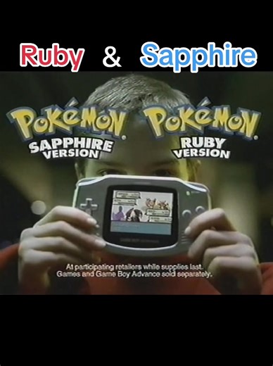 Pokemon Ruby & Sapphire commercial #pokemon #pokemoncommunity #pokemontiktok #gameboyadvance #2000scommercials #early2000s #millennial #memoryunlocked #childhoodmemories