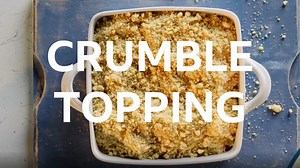 How to make crumble topping