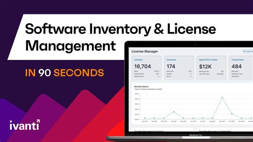 Ivanti Micro-Demo: Software Inventory License Management | Marek Woda, Ph.D.