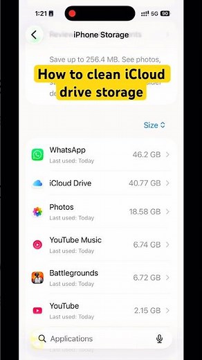How to delete iCloud drive storage from iPhone #iCloud #iClouddrive #iphone
