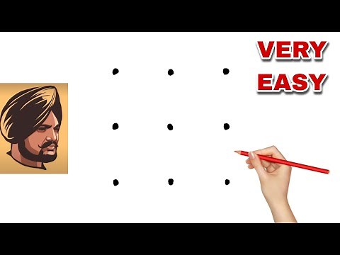 3X3 dots turns into Sidhu Moose wala Drawing