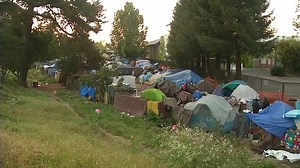 Santa Cruz officials working to clear large homeless camp