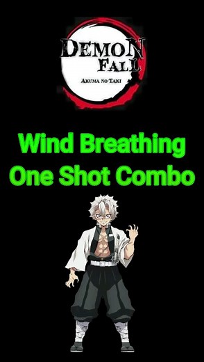 Wind Breathing Best 1-Shot Combo #demonfall #roblox #sanemi #windbreathing