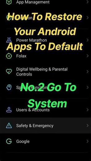 How To Restore Your Android Apps To Default #youtube #youtubeshorts