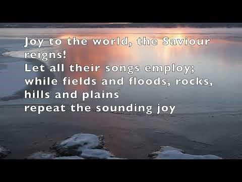 Joy to the world! with lyrics (Isaac Watts)