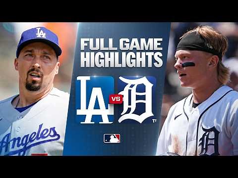 DODGERS vs. TIGERS: Official Full Game Highlights (August 29) | 2026 MLB Season