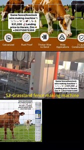 Grassland game fence/livestock wire making Machine #communitysupport | Clive Sibanda