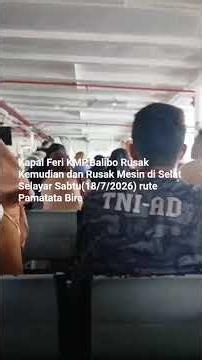 BREAKING NEWS - Kapal Feri Balibo Rusak Kemudi Ditengah Cuaca Buruk Selat Selayar
