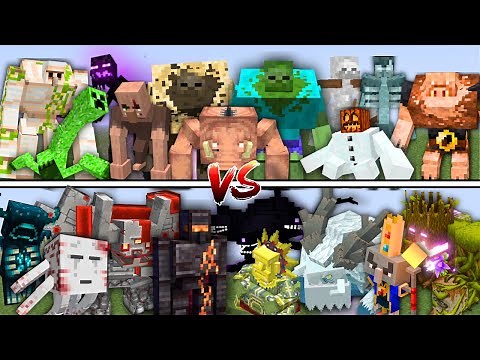 ULTIMATE MUTANT MOBS vs BOSSES in Minecraft Mob Battle