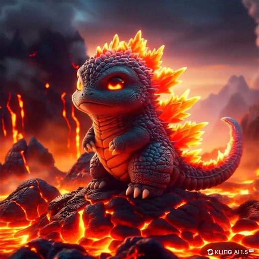 Lava Baby Godzilla