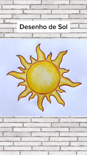Como Desenhar Um Sol - Tutorial de Desenho Fácil
