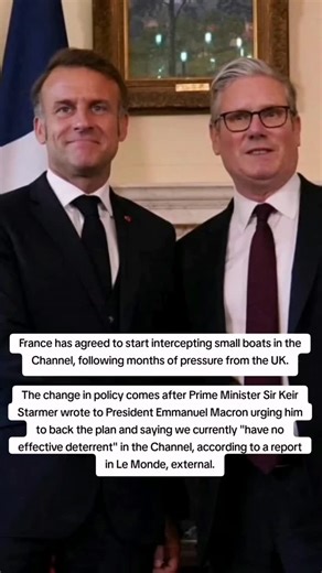 1.7K views · 17 reactions | France has agreed to start intercepting small boats in the Channel, following months of pressure from the UK. The change in policy comes after Prime Minister Sir Keir Starmer wrote to President Emmanuel Macron urging him to back the plan and saying we currently "have no effective deterrent" in the Channel, according to a report in Le Monde, external. | Radiosunshineuk | Facebook