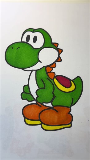 Yoshi 🍀💚☘️ #mundocoloring #colorindo #pintura #yoshi #game @Colorindo @Colorindo