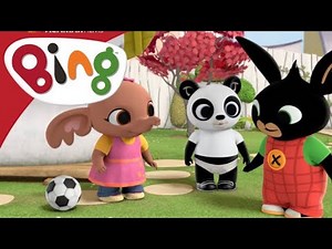 Bing is Kicking a Ball Around the Garden Today! |Ball | Bing's Football Fun | Bing English