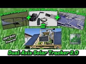 Dual-Axis Solar Tracker 2.0 - 100% controlled and powered by Solar PV