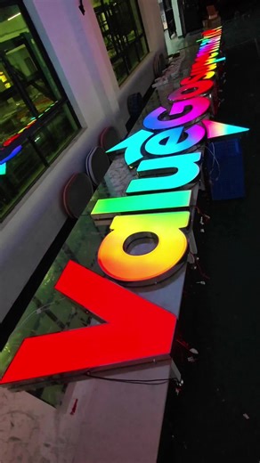 The new 3D holographic technology makes your logo different.#shop #logos #Led #ledlights #sign