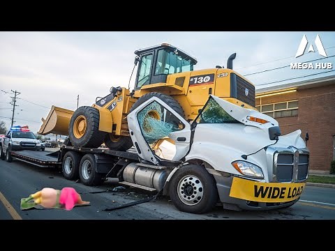Dangerous Idiots Fastest Truck & Heavy Equipment Fails | Extreme Oversized Truck Transport #21