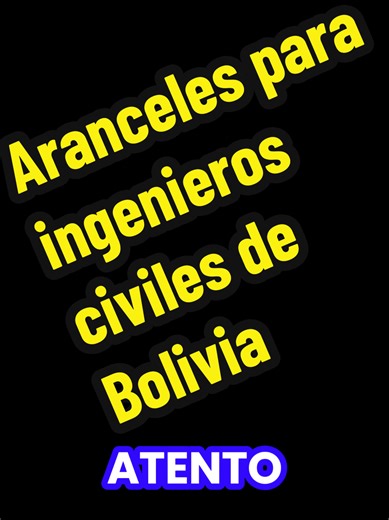 Aranceles para los ingenieros civiles de Bolivia https://cic.org.bo/normativa #concreto #fyp #ingenieros #bolvia🇧🇴 #construcción