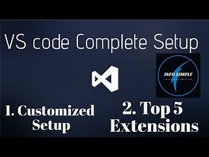 VS Code Full setup in tamil | top 5 extensions in vscode | info simple