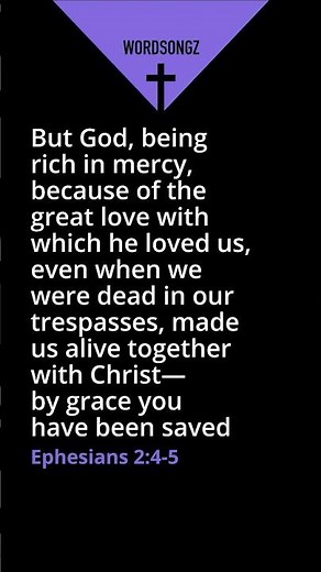 Ephesians 2:4-5 Song (God is Merciful) — Bible Memory Verse (ESV) #jesussaves #bibleversesong #esv