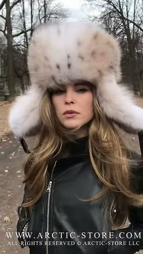 Ushanka Lynx fur hat