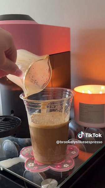 the highly requested dutch bros iced annihilator recipe with my new pink nespresso machine 🫶🏻 what recipe do you want to see next? (I added hazelnut syrup instead, because it is my preference!) @Brookelyn | coffee girly🌸💗 #nespresso #nespressorecipes #nespressovertuo #dutchbrosannihilator #dutchbros #dutchbroscoffee #coffeeathome #icedlatteathome