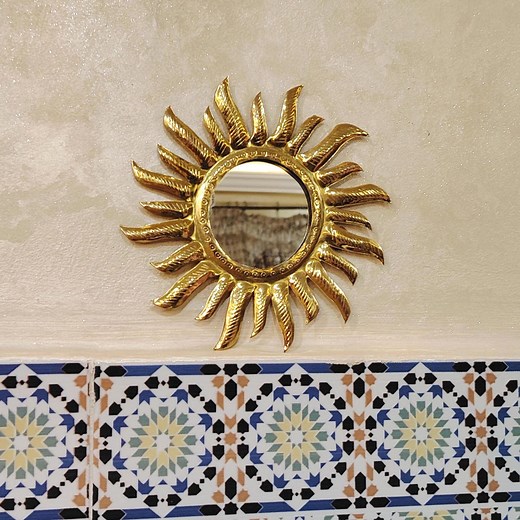 Handmade Copper Sunburst Mirror: Boho Wall Decor - Etsy