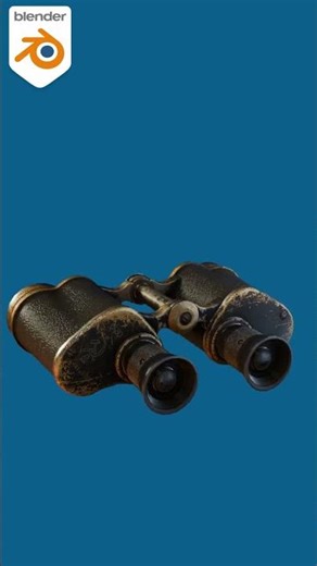 Low poly WW2 Binoculars #blender3d #download #3dmodel