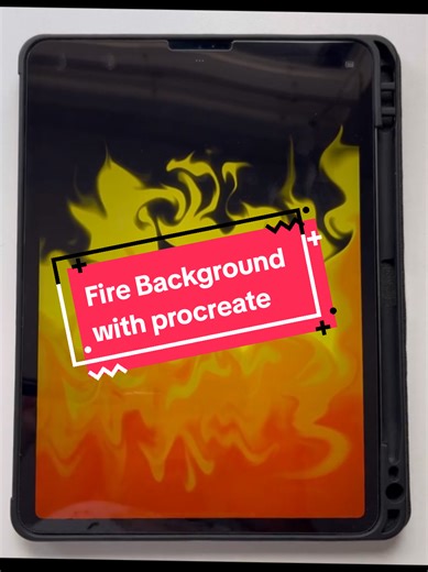 Fire Background with procreate ✨ *anithalogy* #painting #tutorials #procreate #drawing #digitalart #howtodraw #illustration