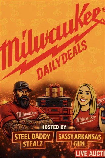 $1 Milwaukee Power Tools New 2/7/26 9 PM With Steel Daddy & Sassy | eBay Live Video