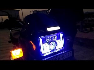 Hero Splendor Bs6 Projector Hi/Low Beam LED Headlights For Hero Splendor Plus XTEC Bs6 MODIFICATION,
