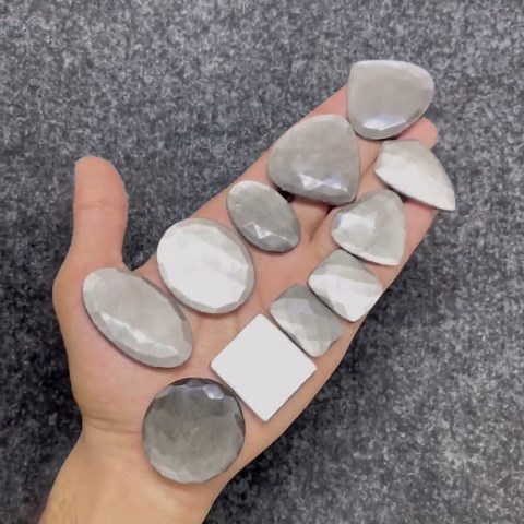 Facetted Cabochons, Silver Sheen Obsidian Cabochons, Cabochons Cut Stones, Flashy Cabochons, Please Choose From Above.. - Etsy