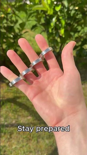 🔔 Best self defense rings for safety - Stainless Steel Self Defense Rotatable Foldable Ring (# 1608)