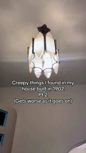 Creepy things I found in my house built in 1902. Pt 2. #hauntedhouse #vintagehome #victorianhouse