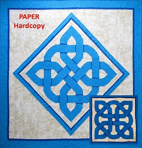 PATTERN Celtic Twist WH Quilt Hardcopy Paper 2 Size 41" or 61" Illusion of CELTIC Weave Easy Paper Piecing Quilting Mam-140 Shipping Includ - Etsy