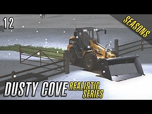 SNOW CLEARANCE | Realistic Farming Simulator 17 | Dusty Cove | Day 12