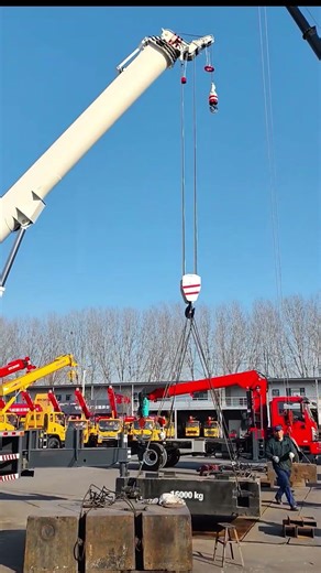 16-ton Isuzu truck crane: On-site test can lift 16 tons! 8.5-meter five-section boom, 205 horsepower