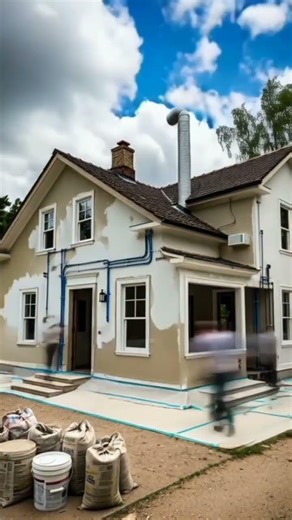 "Complete Building Transformation – Step by Step Renovation #interiordesign