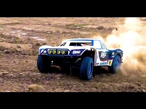 RC ADVENTURES - BASHING A LOSI 5ive T (5T) 4WD Short Course Off Road Truck - Gas Powered
